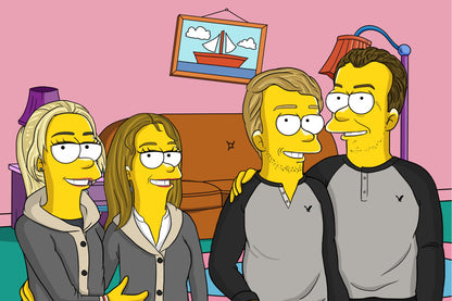Custom Yellow Cartoon Portrait (From Your Photo)