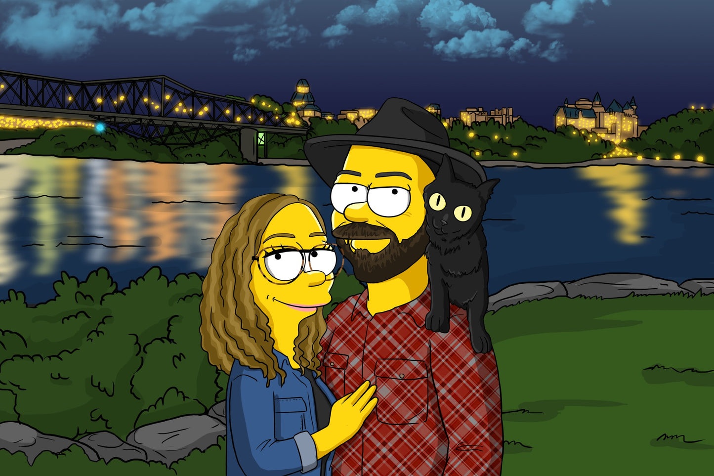 Custom Yellow Cartoon Portrait (From Your Photo)