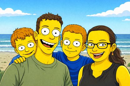 Custom Yellow Cartoon Portrait (From Your Photo)